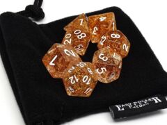 Easy Roller Dice Co. Gold Sparkle Dice - 7 Piece Set